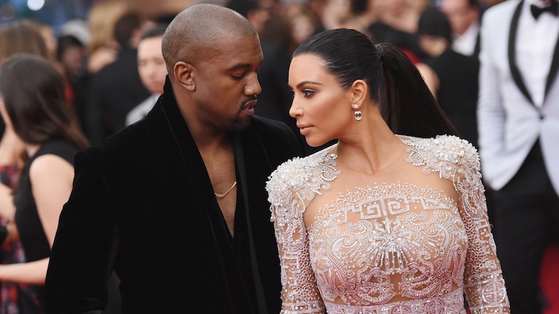 NEW YORK, NY - MAY 04: Kanye West (L) and Kim Kardashian attend the "China: Through The Looking Glass" Costume Institute Benefit Gala at the Metropolitan Museum of Art on May 4, 2015 in New York City. (Photo by Mike Coppola/Getty Images)